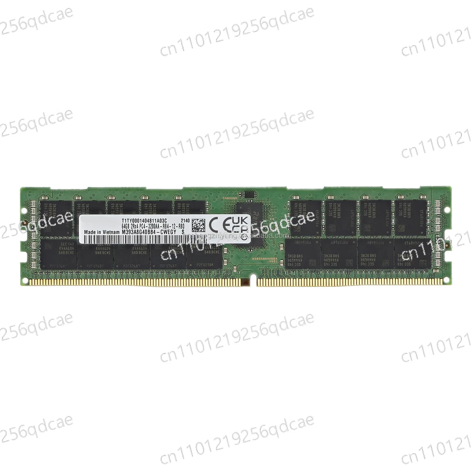 64Gb Ddr4 Ecc Reg 3200Mhz - ذاكرة خادم M393A8G40AB2-CWE سعة 64 جيجابايت