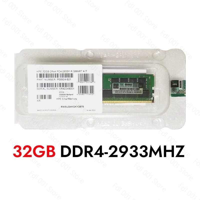 ذاكرة خادم HPE سعة 32 جيجابايت - مراجعة 32Gb 2Rx4 Pc4 2933Y وسعره