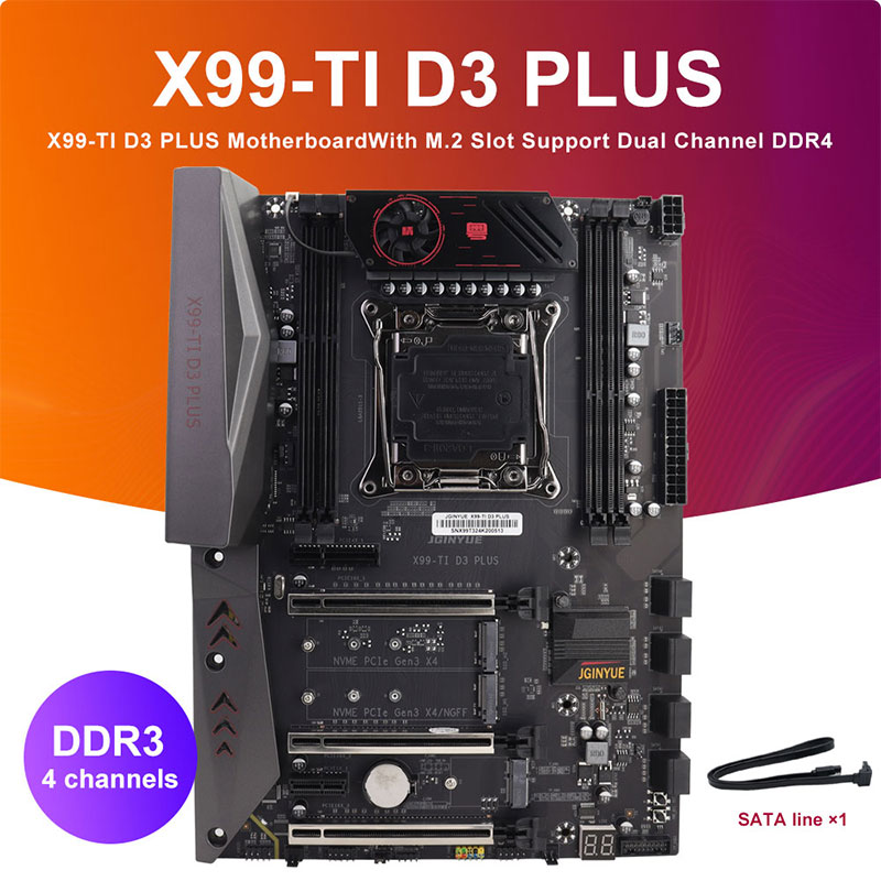 لوحة أم JGINYUE X99-TI D3 PLUS - مراجعة E5 2696 V3 وسعره