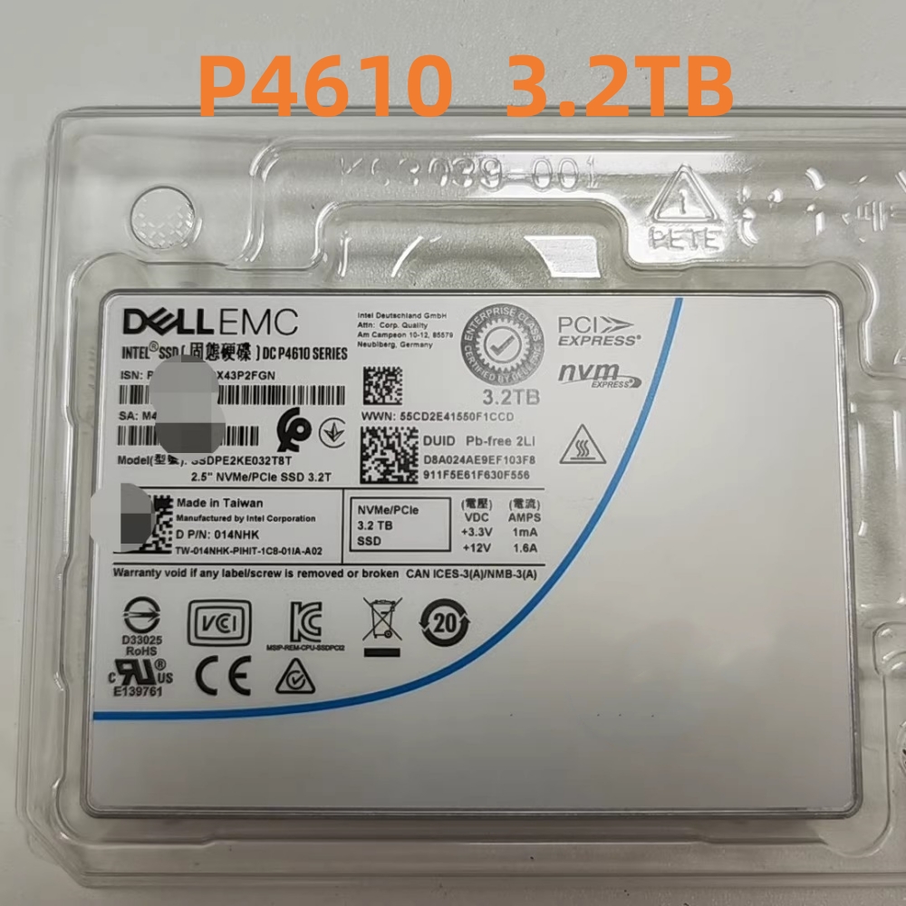 الأصلي DC P4610 سلسلة 1.6 تيرا - مراجعة U.2 Nvme Ssd 7.68Tb وسعره