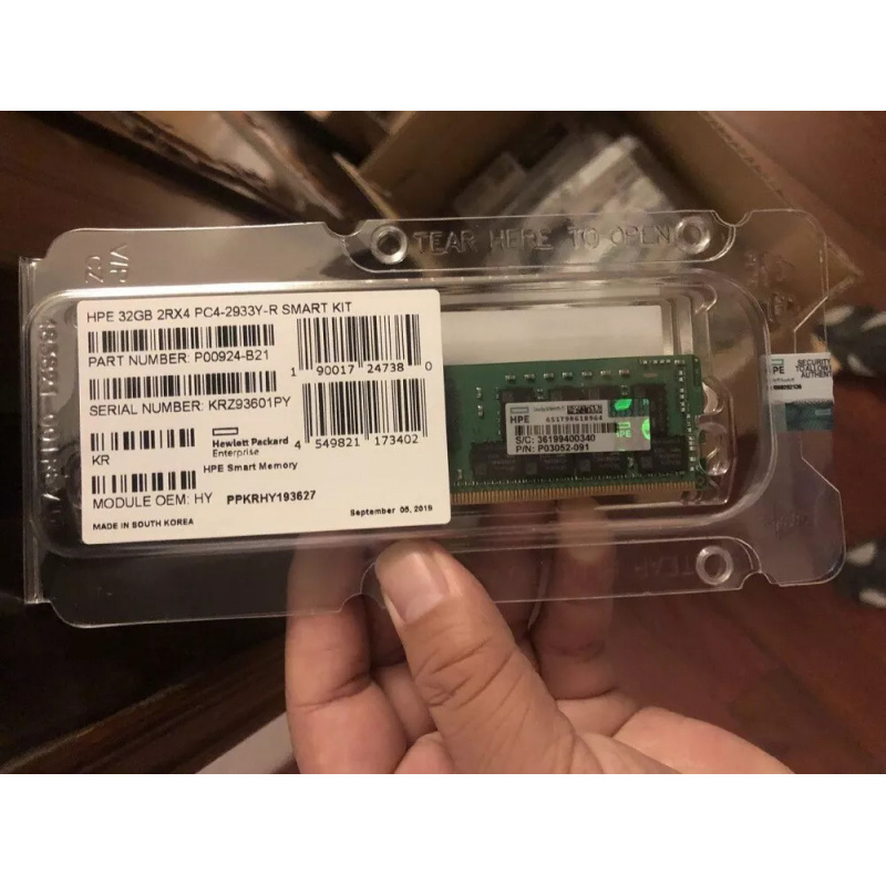 ذاكرة خادم HP P00924-B21 سعة 3 - مراجعة 32Gb 2Rx4 Pc4 2933Y وسعره